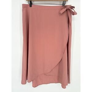 Athleta Women’s 1X Grace Wrap Skirt Palermo Pink Lightweight Side Tie Travel